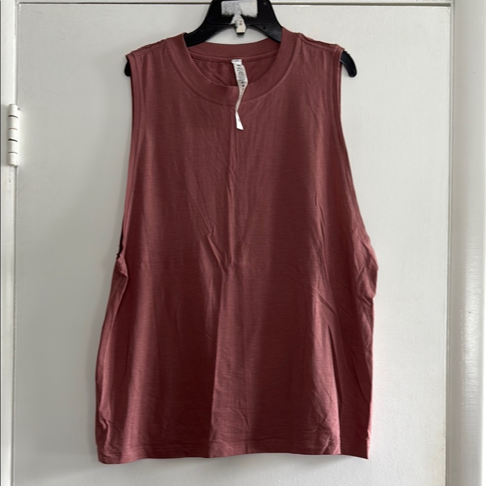 Lululemon Athletica Pink Sleeveless Muscle Tee Relaxed Fit